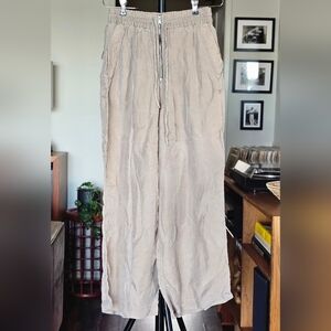 Zara Women's Wide Leg Relaxed Drawstring Pants
